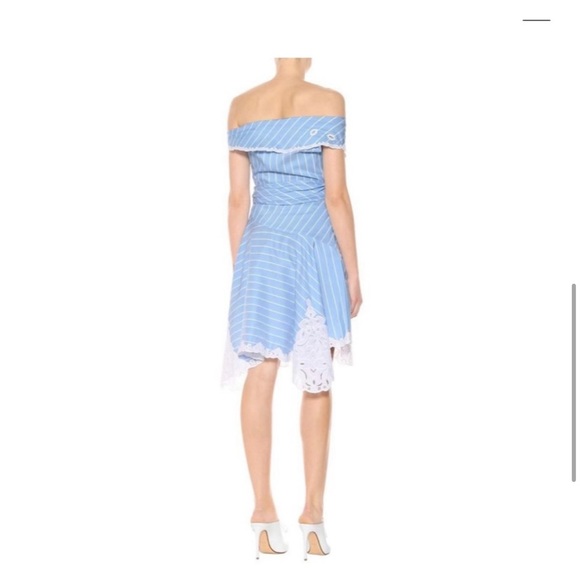 Jonathan Simkhai scallop cutout mini wrap dress 2 - Picture 4 of 7